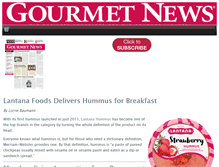 Tablet Screenshot of gourmetnews.com